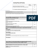 Activity Plan Music and Movement