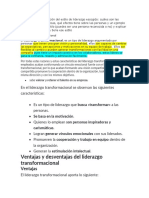 Liderazgo Tranformacional