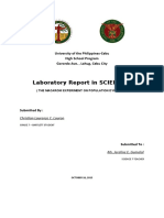 Lab Report On SCI - Macaroni Test On Population Dynamics