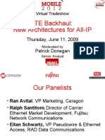 Light Reading Mobile 2012 VTS LTE Backhaul Panel FINAL