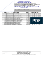 Choice Code: 617519110 Course Name: Civil Engineering (First Shift) Total Seats: 12 (CAP Seats: 12)