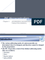 PIC Microcontrollers: Chapter 7: Addressing Modes, Bank Switching, Table Processing