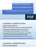 Media and Information Literacy (Mil)