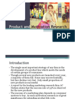 12 Product and Motivation Research