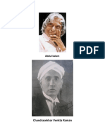 Chandrasekhar Venkta Raman: Abdul Kalam