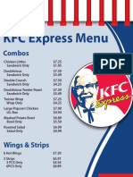 KFC Express Menu: Combos