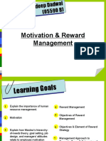 HRM-Motivation and Reward Management