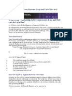 What Is The Relationship Between Pressure Drop and Flow Rate in A Pipeline?