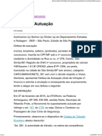 Defesa de Autuação - Multa de Cinto de Segurança PDF