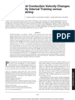 Early Motor Unit Conduction Velocity Changes To High-Intensity Interval Training Versus Continuous Training