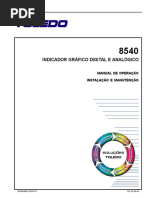 Toledo Indicador Gráfico Digital e Analógico Manual de Operação Instalação e Manutenção Moim-8540 Gráfico Re - PDF