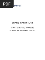 Spare Parts List: Tractors/Ride Mowers TS 142T, 96041044900, 2020-03