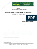 PROTÓTIPO DE BIODIGESTOR INSERÇÃO DA TEMÁTICA AMBIENTAL NA ESCOLa