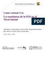 Clase Virtual 3.A - La Enseñanza de La ESI en El Nivel Inicial