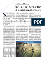 Sulphate and Salt Minerals: The Problem of Treating Mine Waste