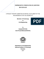 Study of Compressive Strength of Jointed Rockmass