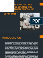 Ley 27785 Ley Orgánica Del Sistema Nacional de Control y