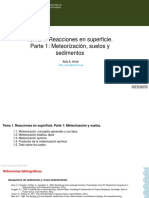 Tema 1 - Sedimentos, Parte 1 Meteorizacion y Suelos