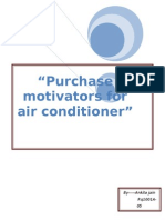 "Purchase Motivators For Air Conditioner": by - Ankita Jain Rq1001A-05