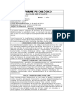 Informe Psicologico Adolescente