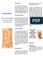 Hernia: Information For Patients