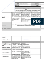 GRADES 1 To 12 Daily Lesson Log School G Rade Level Teacher Learning Area Teaching Dates and Time Quarter