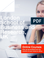 London School of Business and Research, UK - 2020-21 Brochure  