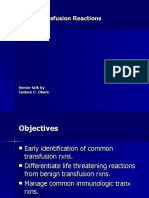 Blood Transfusion Reactions