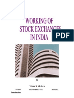 Working of Stock Exchanges