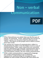 Non - Verbal Communication