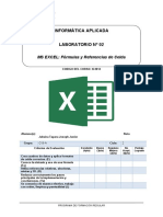 Lab02 - Fórmulas y Referencia de Celda 