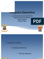 Pesquisa Descritiva - Apresentacao 1