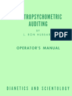 Electropsychometric Auditing (1952) PDF