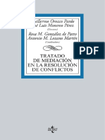 Tratado de Mediación en La Resolución de Conflictos