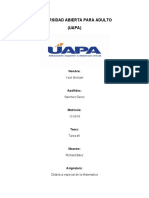 El Area de Matematica en El Curriculo Dominicano