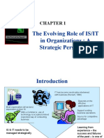 The Evolving Role of IS/IT in Organizations: A Strategic Perspective