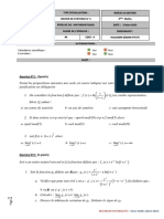 X FX X: Exercice N°1: (3points)