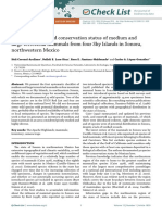 Species Richness and Conservation Status