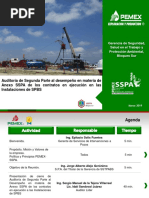 Auditoría de Segunda Parte Al Desempeño en Materia de Anexo SSPA de Los Contratos en Ejecución en Las Instalaciones de SPBS