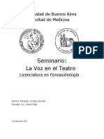 Seminario - La Voz en El Teatro - Victoriamiranda PDF