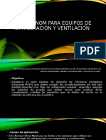 Normas Nom para Equipos de Refrigeración y Ventilación