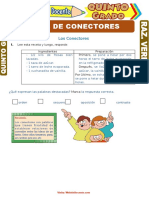 Tipos de Conectores para Quinto Grado de Primaria