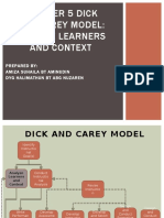 Chapter 5 Dick and Carey Model: Analyze Learners and Context