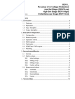 ROV1 - Residual Overvoltage Protection Low-Set Stage (ROV1Low) High-Set Stage (ROV1High) Instantaneous Stage (ROV1Inst)