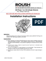 Installation Instructions: 2005-09 R2300 Phase 1 To 2 Kit (Single Sheave)