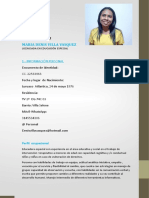 Maria Denis Villa Vasquez: Curriculum Vitae