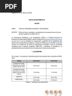 CIRCULAR VIACI No. 400.009-1 2020