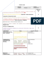 PLAN DE CLASE GRADO CUARTO LENGUAJE Primer Periodo