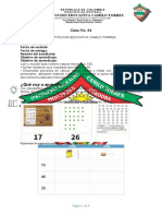 Guía de Aprendizaje 1grado 1° Matematicas