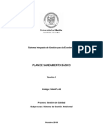 Plan de Saneamiento Basico de La Universidad de Nariño